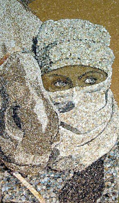  Мозаика из песка и ракушек от Светланы Иванченко