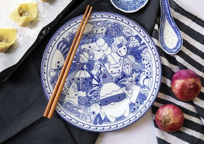 Необычные тарелки сингапурской художницы Karin