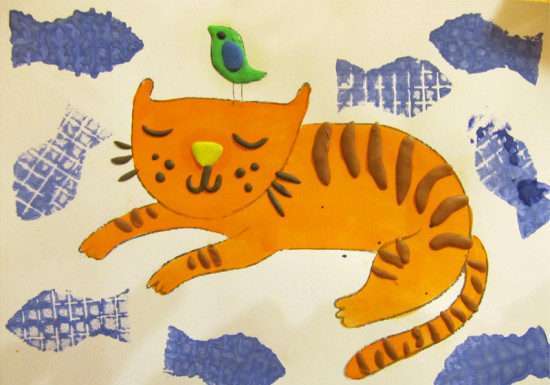 Дитяча виріб Рудий кіт