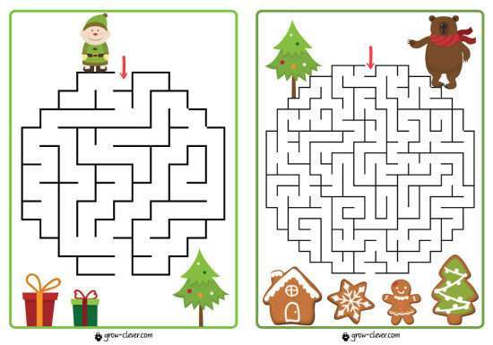 10 новорічних лабіринтів