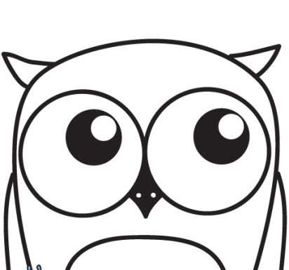 Розмальовка для малюків Сова