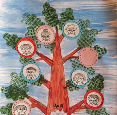 Дитяча виріб Родинне дерево