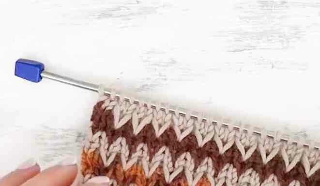 Візерунок спицями”зигзаги”. Майстер-клас