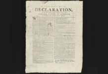 Редкий экземпляр Декларации Независимости выставляется на аукцион