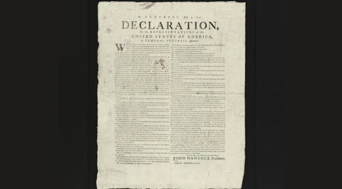 Рідкісна копія Декларації незалежності виставлена на аукціон